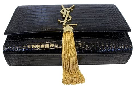 ysl crocodile clutch|saint laurent crocodile leather pouch.